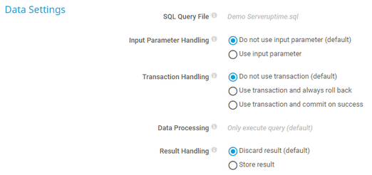 Data Settings